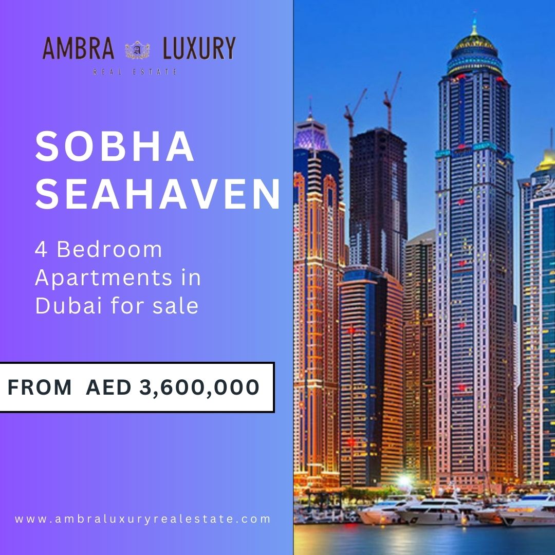 Sobha Seahaven 4 Bedroom Apartments for Sale in Dubai – Ambr