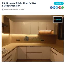 3 BHK Builder Floor for Sale In Greenwood City Gurgaon