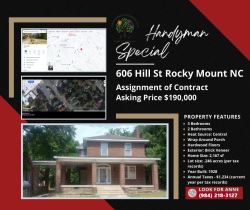 House in Rocky Mount NC for Sale