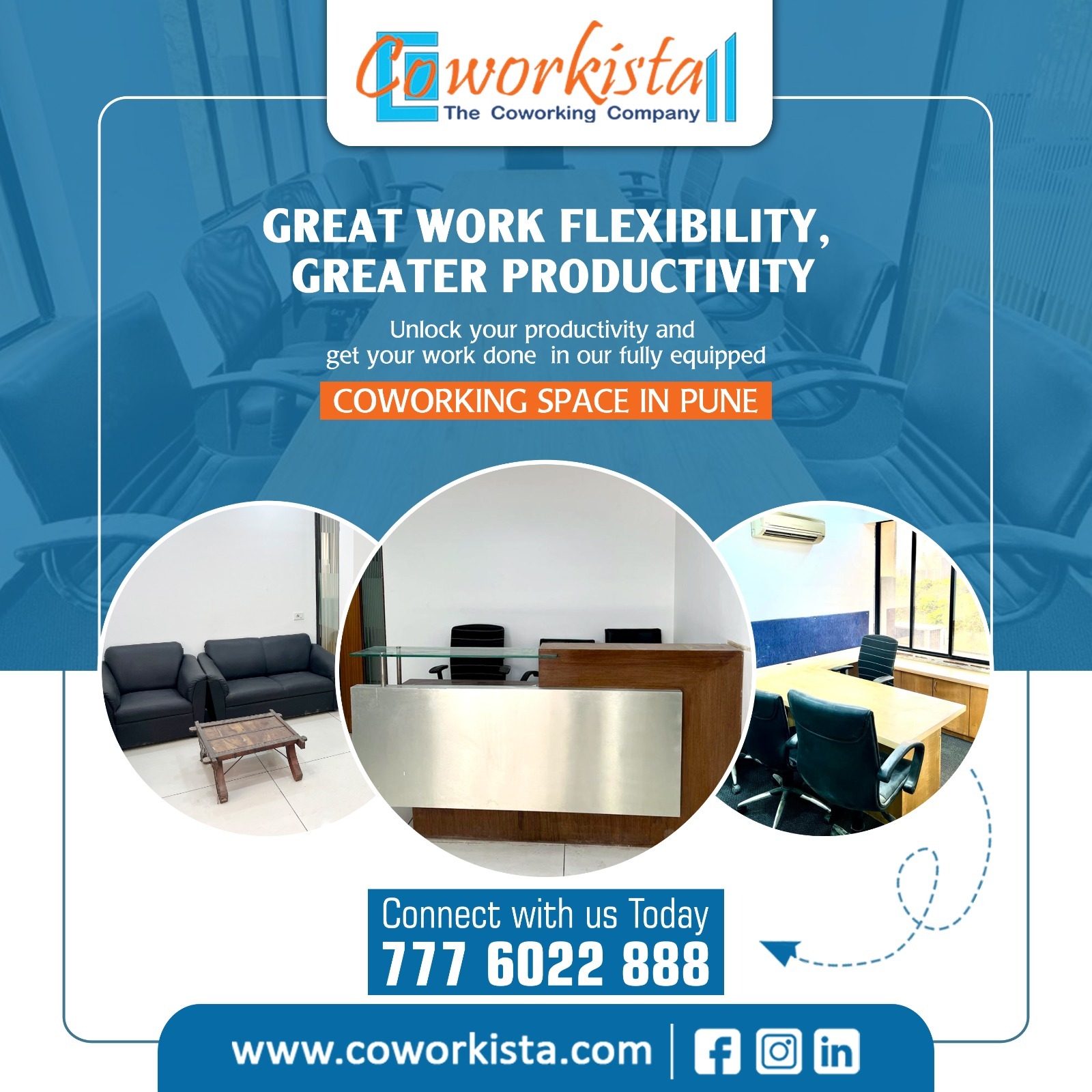 Office Space For Rent In Hinjewadi | Coworkista - Book Now..
