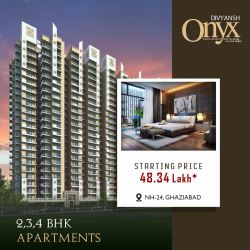 Divyansh Onyx Offering 2/3 bhk Luxurious Apartments | NH 24