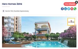 2BHK Apartment For Sale In Hero Homes Sector 104 Dwarka Exp.