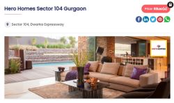 2bhk Flats For Sale in Hero Homes Sector 104 Gurgaon