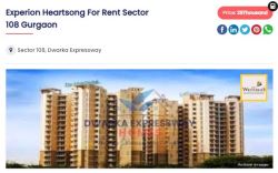 3Bhk Apartments for Rent in Sector 108 Dwarka Expressway Gur