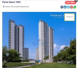 3Bhk Flats For Sale In Paras Dews