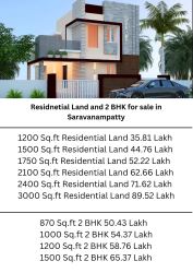 Residential Land and 2/3/4/5 BHK for sale in Saravanampatti