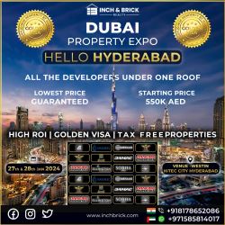 Exclusive Dubai Real Estate Expo in Hyderabad by Inch Brick 