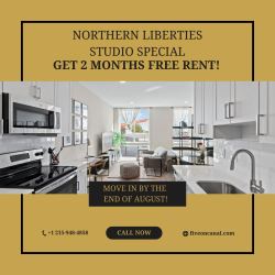  2 Months Free Rent on Studio Apartments 