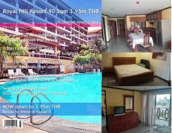 Thailand Pattaya Royal Hill Resort 90 Sqm Bargain Resale