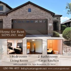 Home For Rent , 689 Creekside Cir, New Braunfels, TX 78130