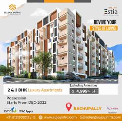 luxury apartments for sale in bachupally | Sujay Infra