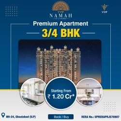 Modern 3 BHK Apartments by VVIP Namah in Ghaziabad