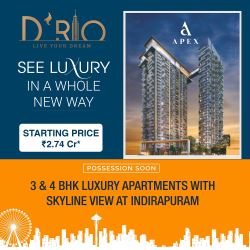 Premium 3 BHK Apartments by Apex Drio in Ghaziabad