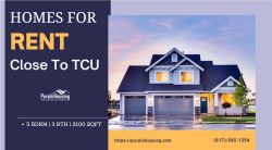 Homes For Rent Close To TCU: Visit Purple Housing Today
