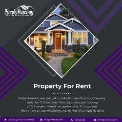 House For Rent in TCU Texas-Purple Housing 