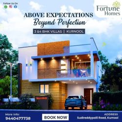 Luxurious 3BHK and 4BHK Duplex Villas with home theater Kurn