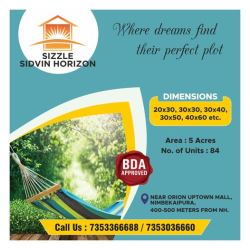 Sizzle Properties - Your Top Choice to buy a Villa Plots in 