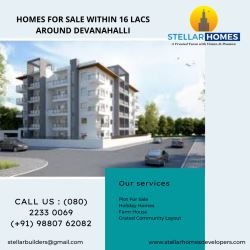Homes for Sale Within 16 lacs Around Devanahalli