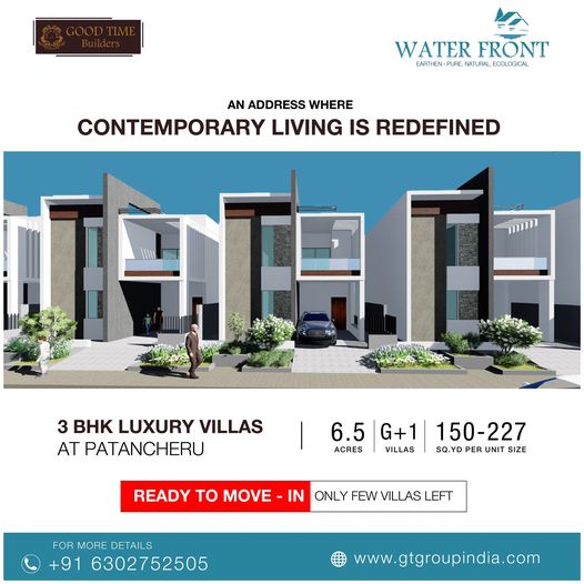 Gated Community 3BHK villas in Patancheru | Good Time Builde