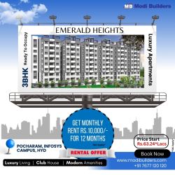 2 BHK Flats in bachupally for Sale