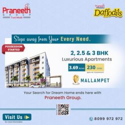 3 BHK Flats for Sale in Mallampet | 3 BHK Flats 