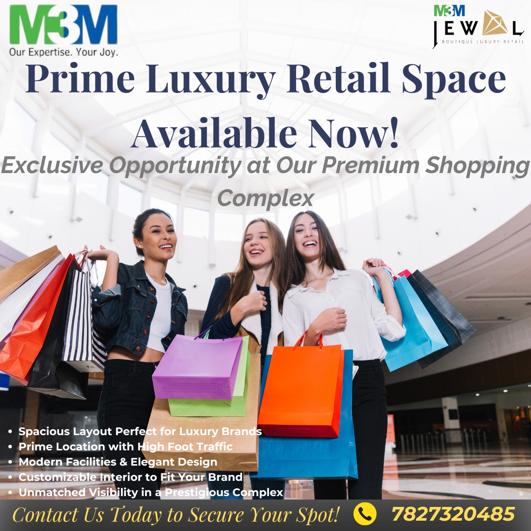 Unlock Premium Commercial Spaces at M3M Jewel MG Road, Gurga