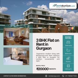 Modern 3 BHK Flats for Rent in Gurgaon with Top Amenities