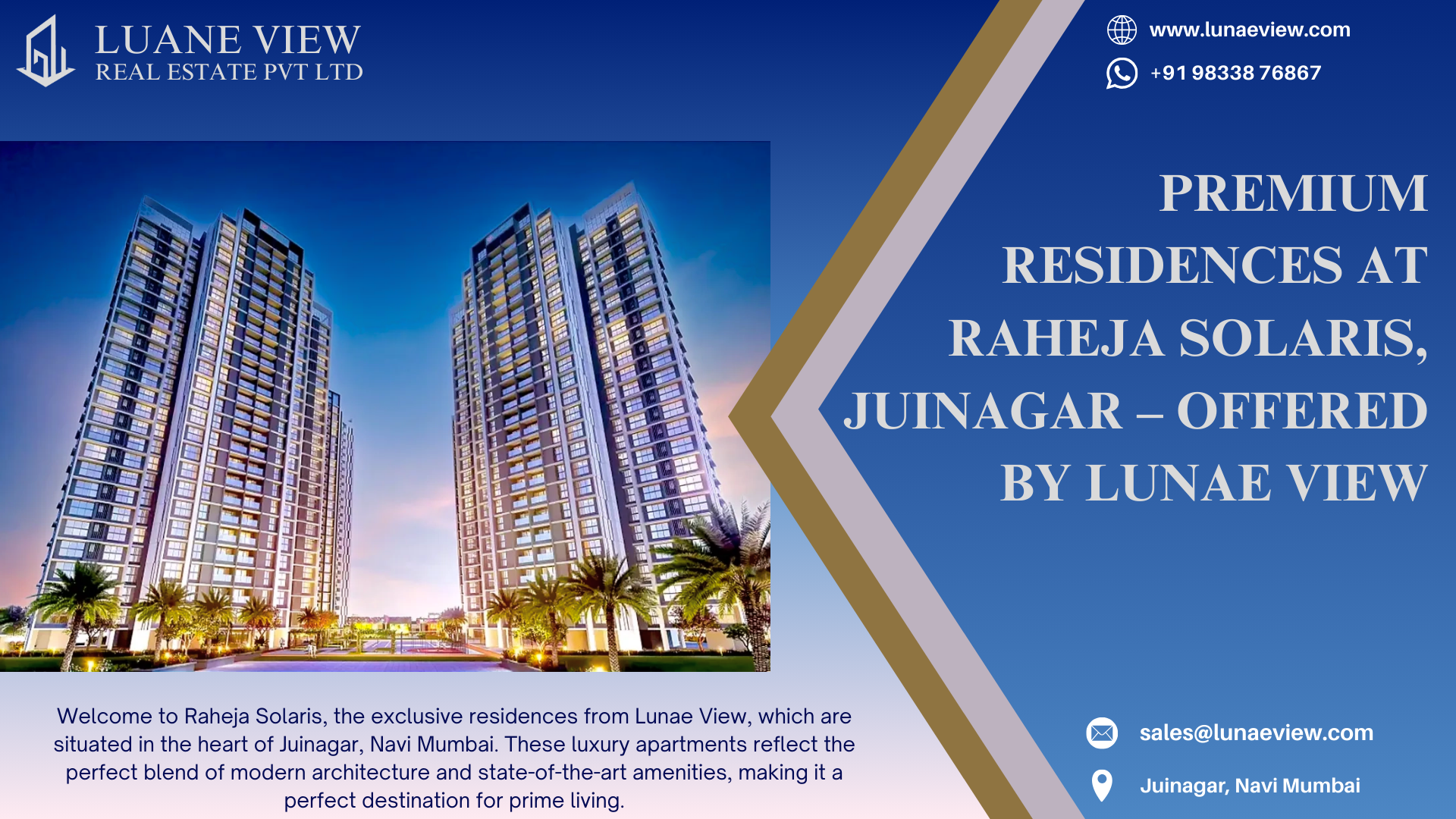 Premium Residences at Raheja Solaris, Juinagar